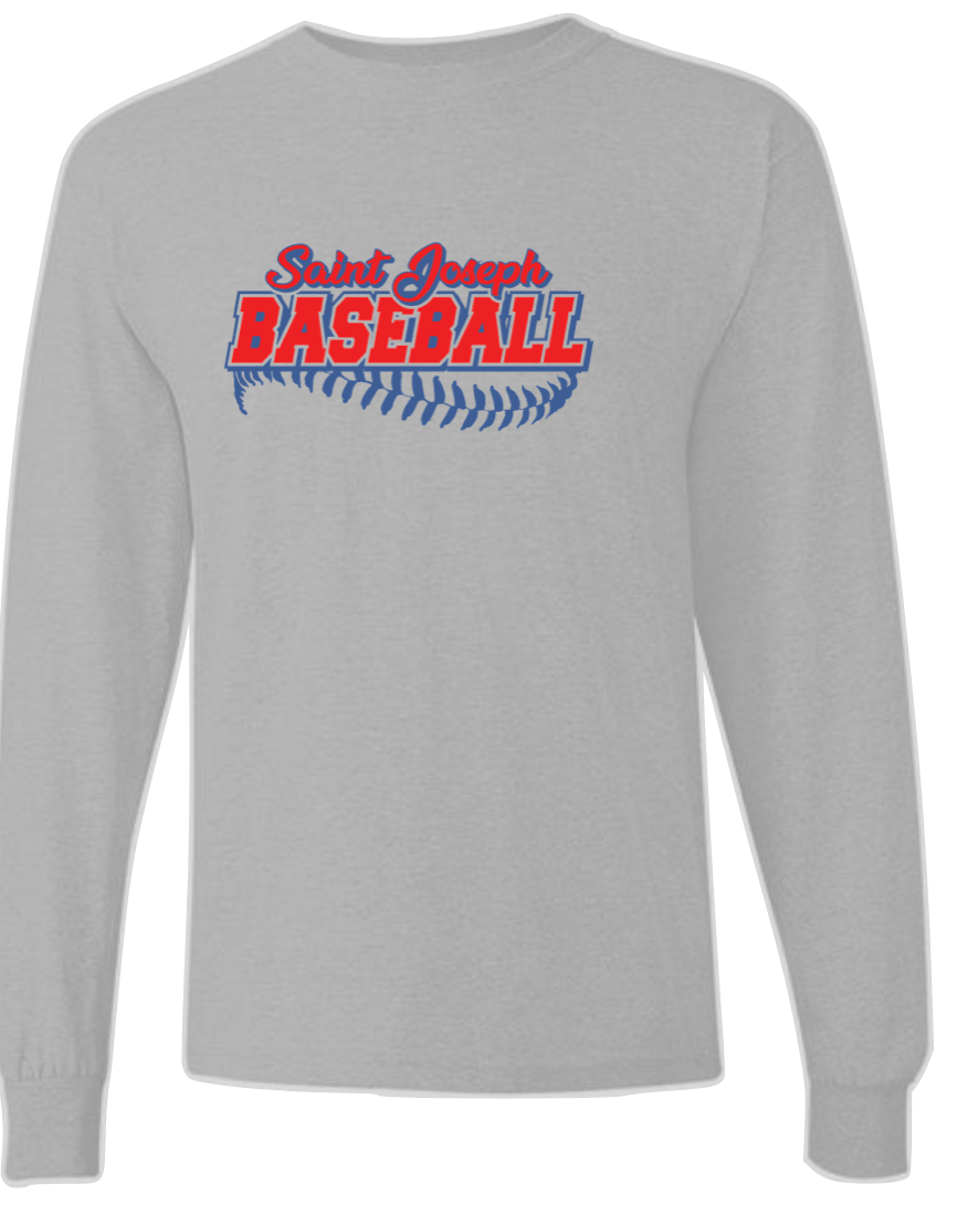 Long Sleeve Baseball- Bottom Lace Logo