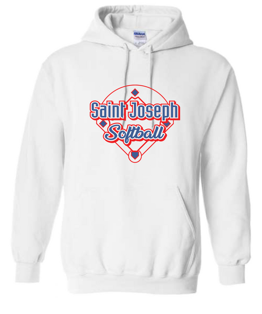 Hoodie Softball- Thin Font Logo