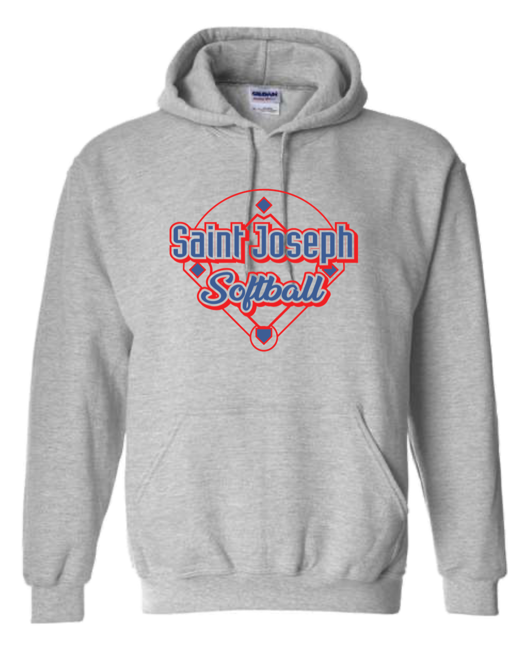 Hoodie Softball- Thin Font Logo