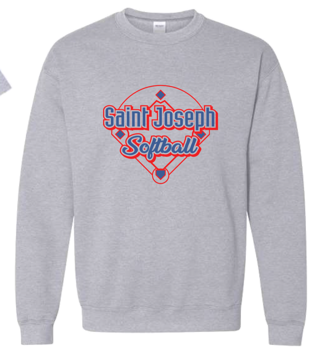 Long Sleeve Softball- Thin Font Logo